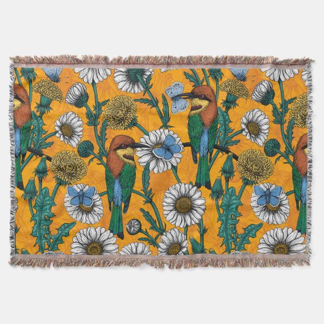 Couverture Mangeurs d'abeilles, papillons bleus et marguerite (Devant)