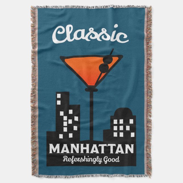 Couverture Manhattan Cocktail Wall Art (devant Vertical)