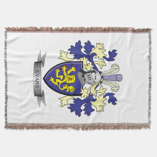Couverture Manteau de crête de famille d'Evans des bras