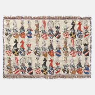 COUVERTURE MANTEAU DES ARMES DES PARTENAIRES DU TOURNOI MÉDIÉ