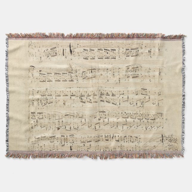 Couverture Manuscrit de la Chopin de musique de la feuille d' (Devant)