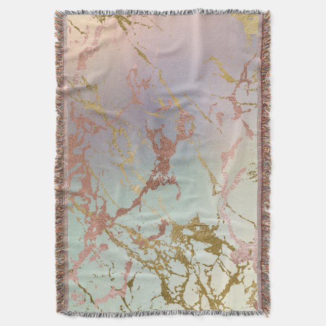 Couverture Marbre beige élégant | Mint Sage Green Rose Gold (devant Vertical)