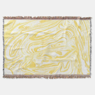 Couverture Marbre jaune élégant : Texture dessinée à la main