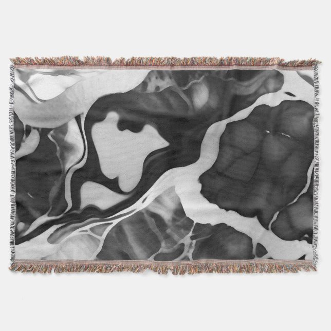 Couverture Marbre noir et blanc tendance (Devant)