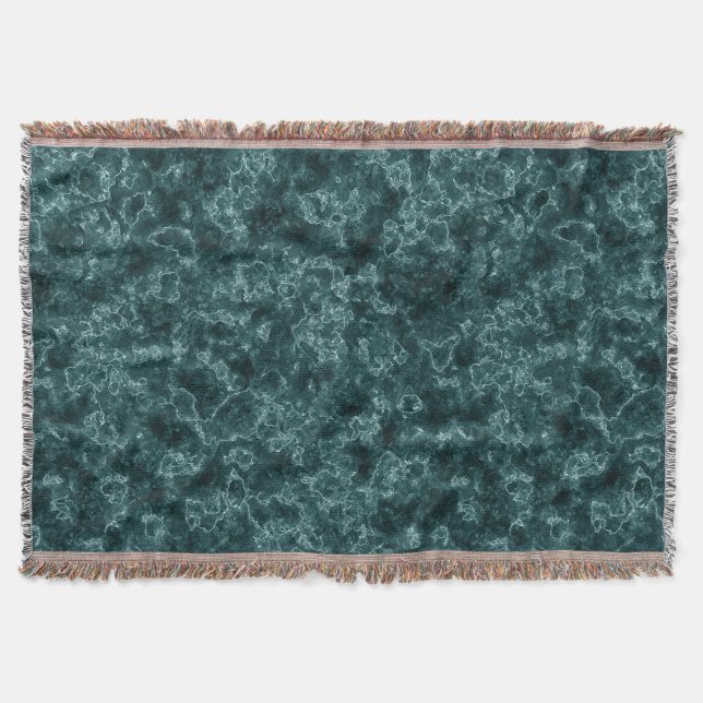 Couverture Marbre noir turquoise (Devant)