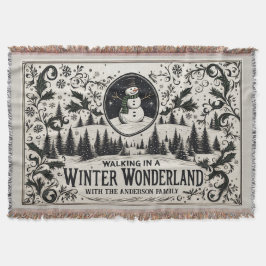 Couverture Marcher dans un Wonderland d'hiver Snowman