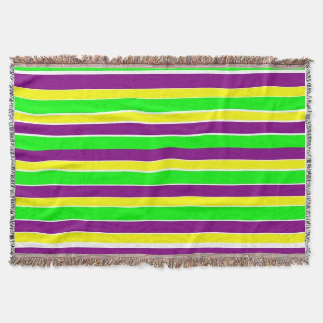 Couverture Mardi Gras Stripes (Devant)