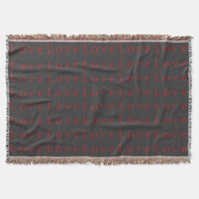 Couverture Mariage Amour Gris Rouge Élégant Unique (Devant)