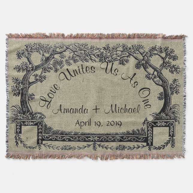 Couverture Mariage personnalisé par cadre français antique (Devant)