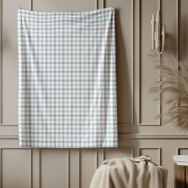 Couverture marine et bleu Plaid Style de chèque cl (Navy and Blue Plaid Blanket Classic Check Style)