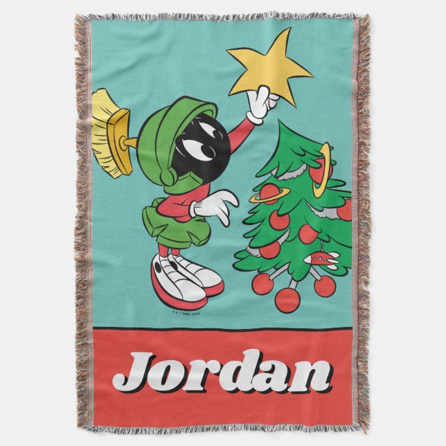Couverture MARVIN LE MARTIAN™ mettre l'étoile dans l'arbre (devant Vertical)