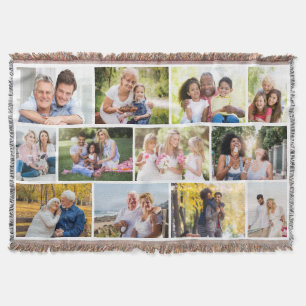 Couverture Masonry Grid Photo Collage 12 Photos de famille