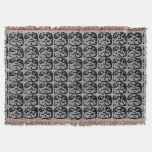 Couverture Masque Tribal D'Art Naturel Cadeaux De Blanche Bla