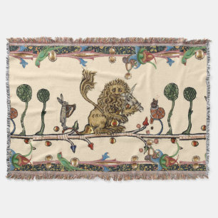 Couverture MEDIEVAL BESTIARY MAKING MUSIC Violinist Lion,Hare