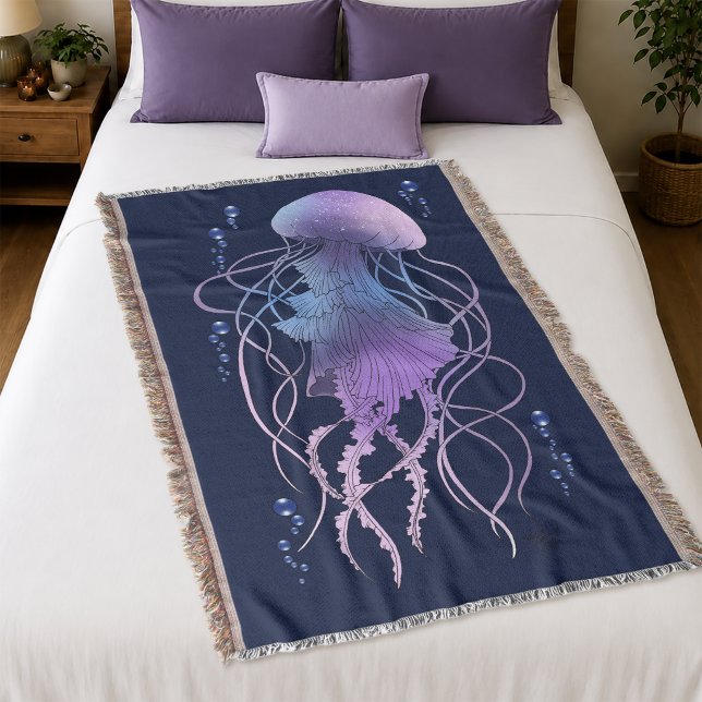 Couverture Méduse Éthérée Violet Bleu (Créateur téléchargé)