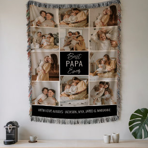Couverture Meilleur Papa de tous les temps 11 Photo Plaid à j