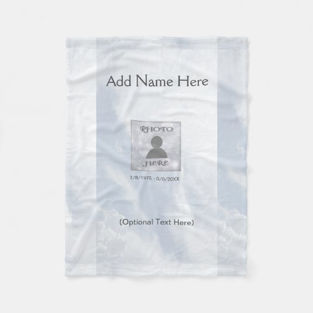 Couverture mémorial personnalisée (Devant)