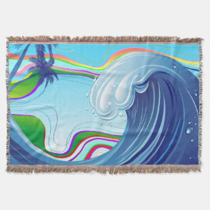 Couverture Mer Océan Grande Vague Eau
