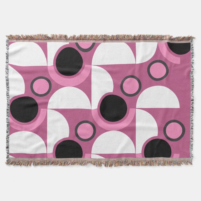 Couverture Mi-siècle moderne rose, noir et gris (Devant)