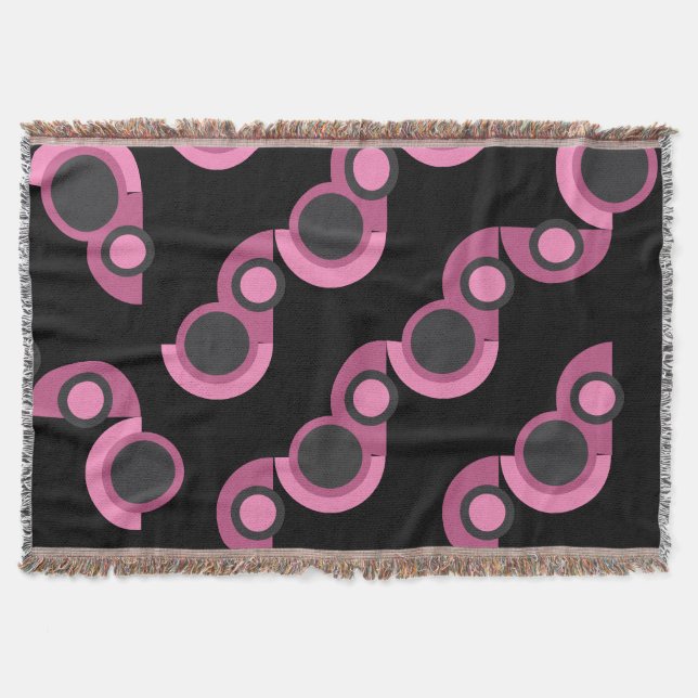 Couverture Mi-siècle moderne rose, noir et gris (Devant)