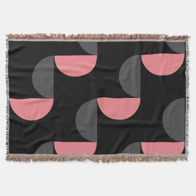 Couverture Mi-siècle moderne rose noir et gris (Devant)