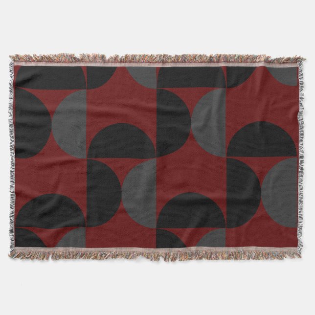 Couverture Mi-siècle moderne rouge noir et gris (Devant)