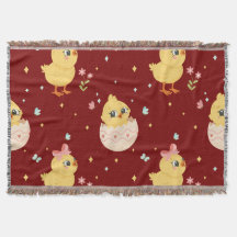 Mignon poussin de Pâques avec motif transparent à