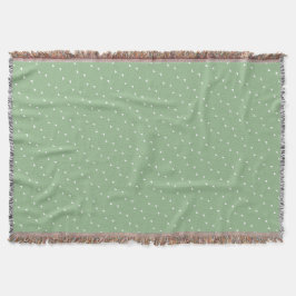 Couverture Minimalist Dusty Sage Tiny Triangles