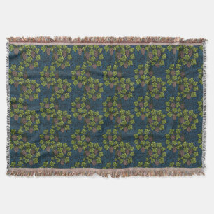 Couverture Modèle de vigne de raisin noir sans couture de Wil