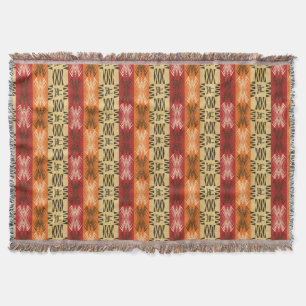 Couverture modèle rayé tribal africain ethnique