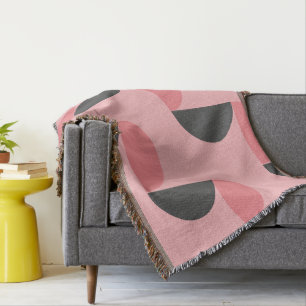 Couverture Moderne du milieu du siècle rose et gris
