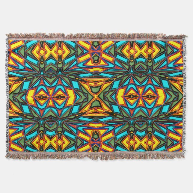 Couverture Moderne Native American 7 Thon Blanket (Devant)