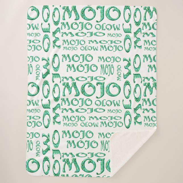 Couverture Mojo blanc sherpa (Devant)