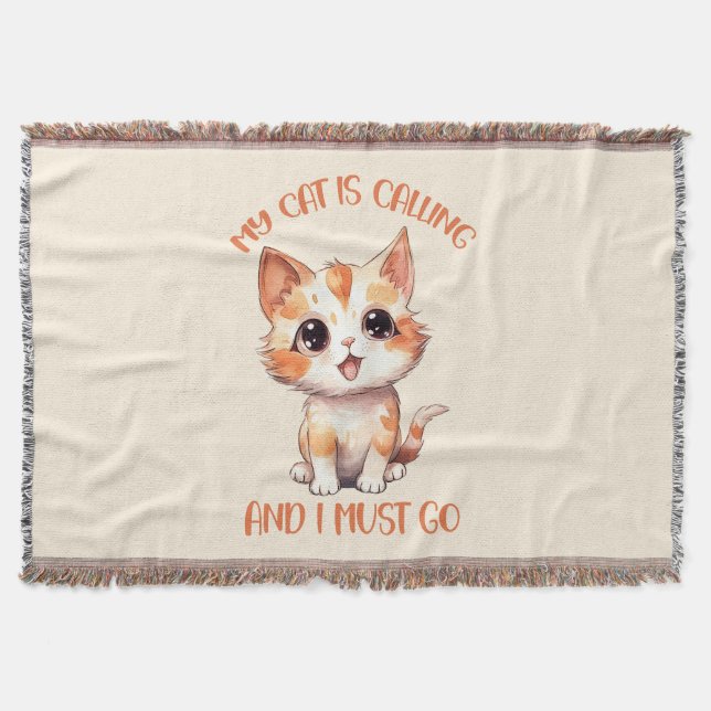 Couverture Mon Chat Appelle Un Chat Orange Cute (Devant)