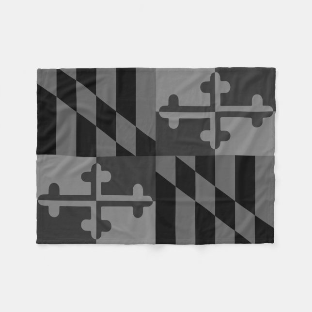 Couverture monochromatique de drapeau du Maryland (Devant (Horizontal))