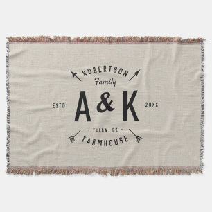 Couverture Monogramme de famille Rustique Arrow