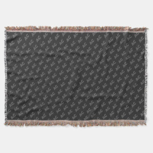 Couverture Monogramme moderne noir et gris