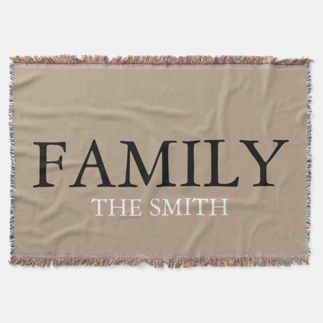 Couverture Monogramme Rustique de la famille Burp (Devant)