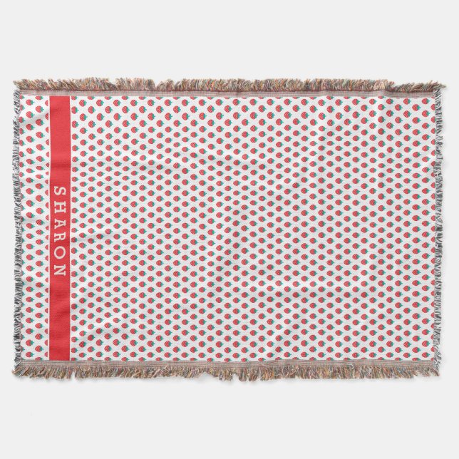 Couverture Monographie de motifs de fraise blanche et rouge m (Devant)