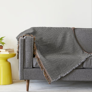 Couverture Motif à rayures noir et blanc