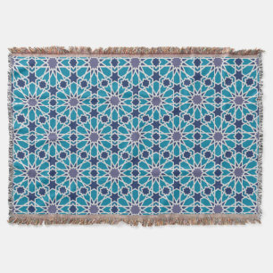 Couverture Motif abstrait dans bleu et gris