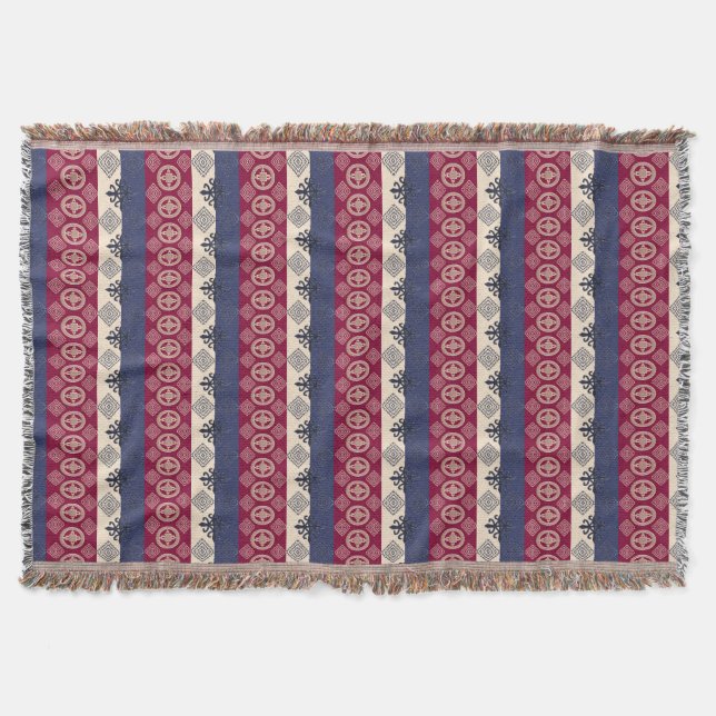 Couverture Motif africain ethnique avec des simbols d'Adinkra (Devant)