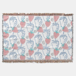 Couverture ٍ Motif aux fraises