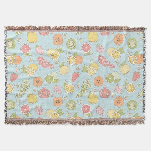 Couverture Motif avec des fruits et des baies (Devant)