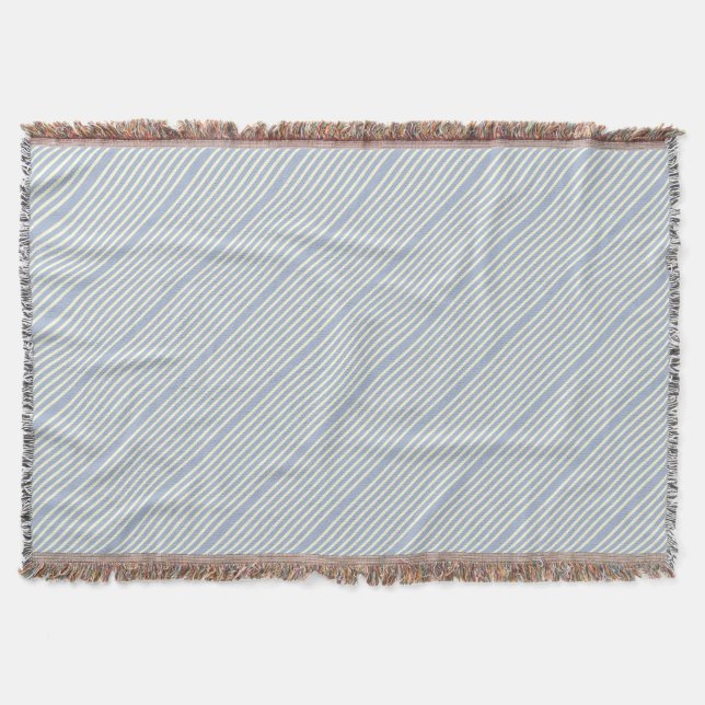 Couverture Motif Bleu Blanc (Devant)