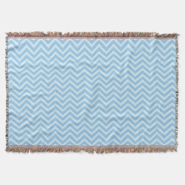 Couverture Motif Blue Chevron (Devant)