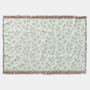 Couverture Motif botanique d'eucalyptus