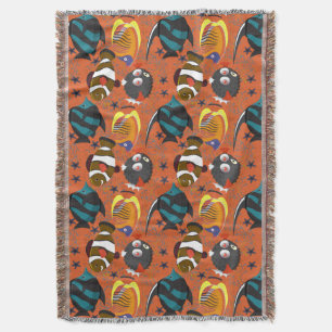 Couverture Motif d'animaux aquatiques vie sous-marine océan