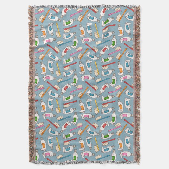 Couverture Motif de brosse à dents et de pâte dentifrice (devant Vertical)