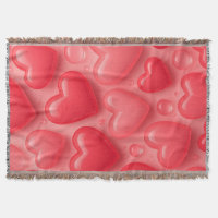 Motif de bulle rose et rouge Coeurs